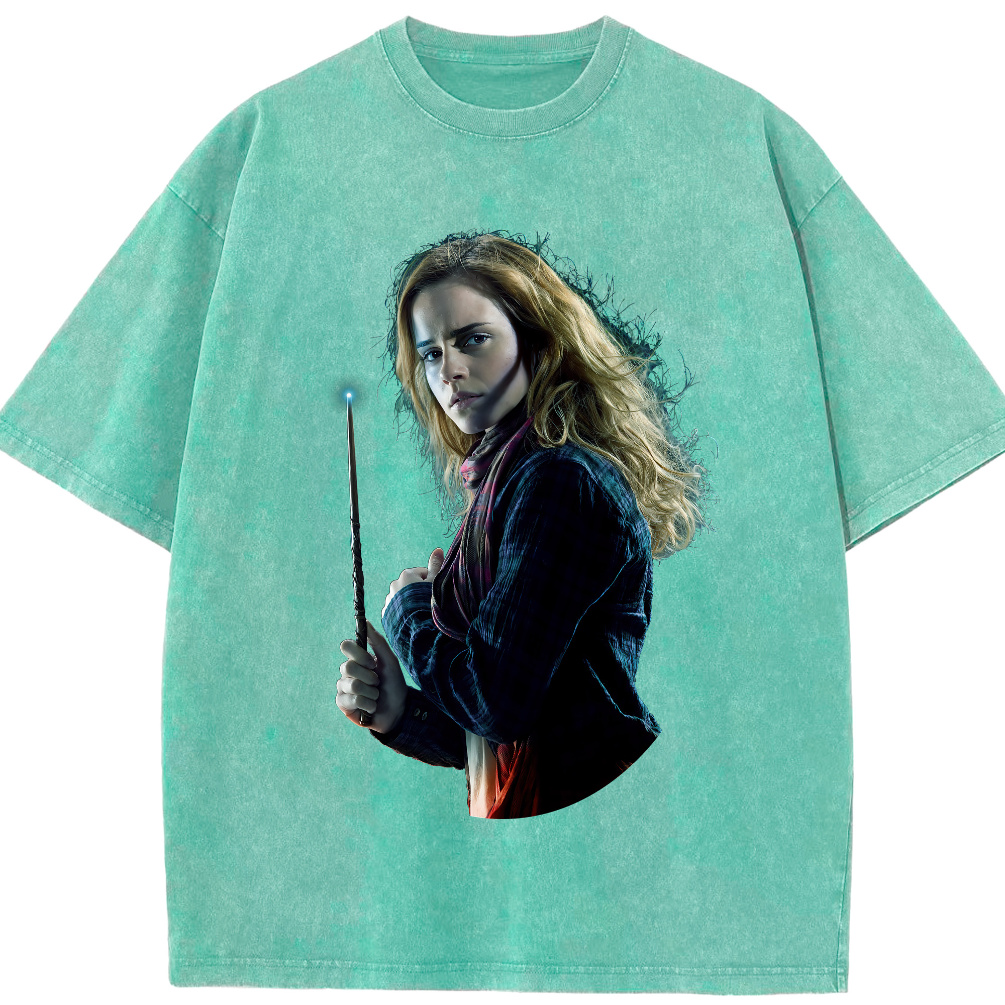 （画像用） Harry Potter ハリー・ポッターシリーズ 綿100% ヴィンテージ風 半袖Tシャツ（フロントプリント）